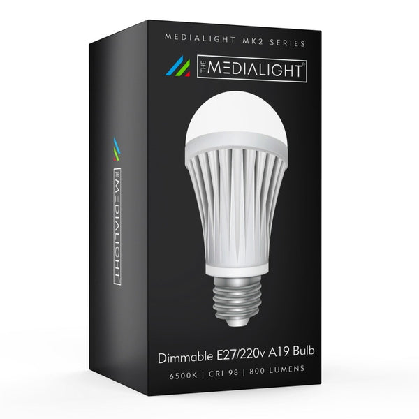 Ampoule E27 LED Medialight Mk2 D65 800 lumens